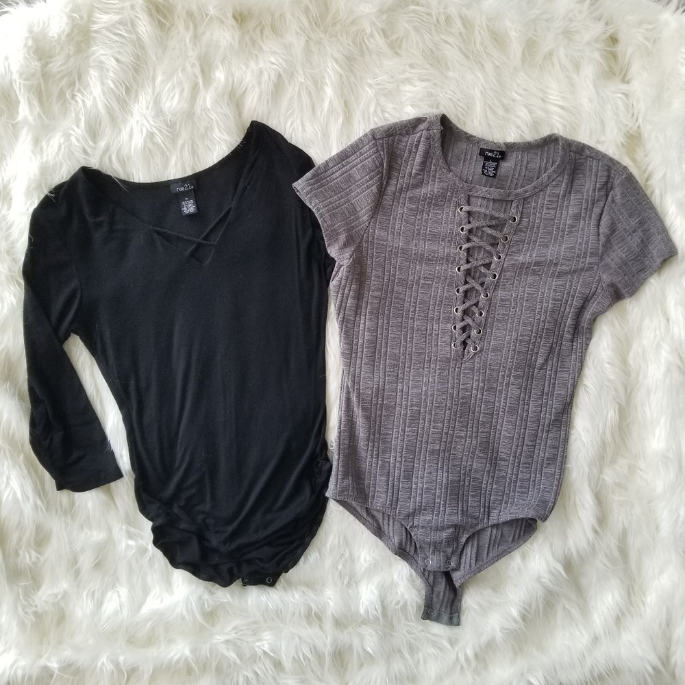 Strappy Bodysuits [set of 2] m & l